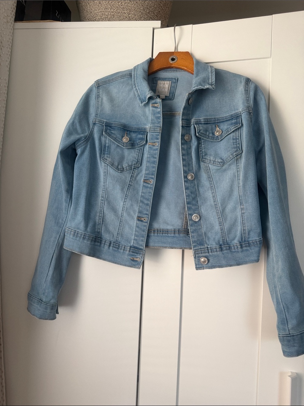Wax Jean Light Blue Denim Jacket for Women